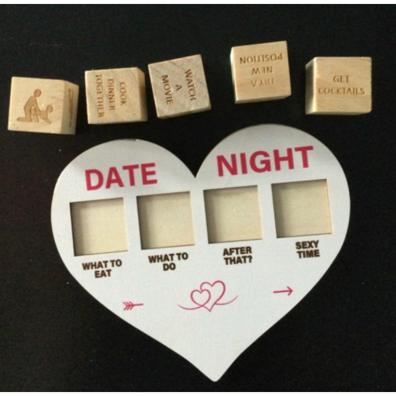 Night Dice, Couples Gift Ideas Decision Dice for Girlfriend Boyfriend Romantic Date Night Ideas for Him and Her Anniversary for Couples Toys