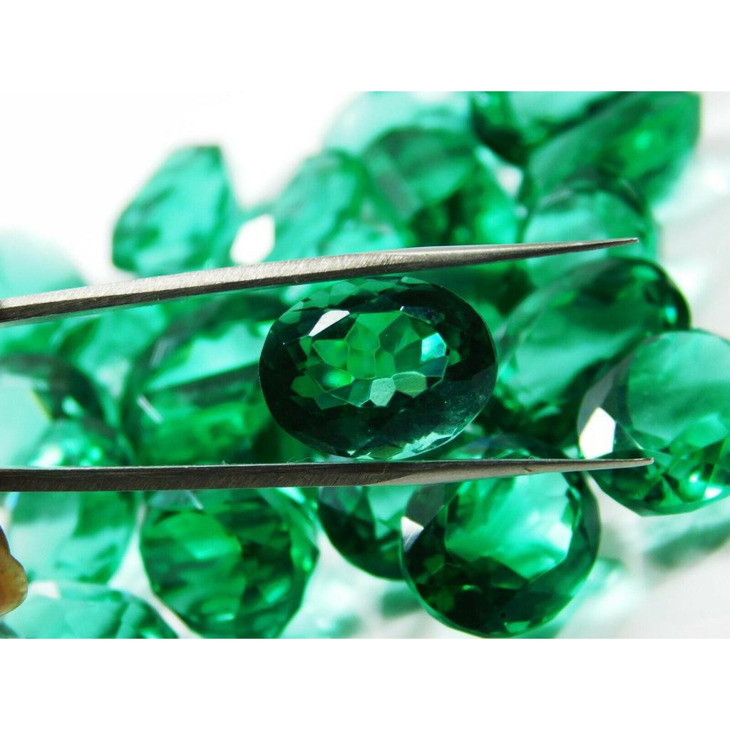 Natural Green Emerald Loose Gemstone 50 ct Mixed Shape Lot for Jewelry Making and Gem Collections