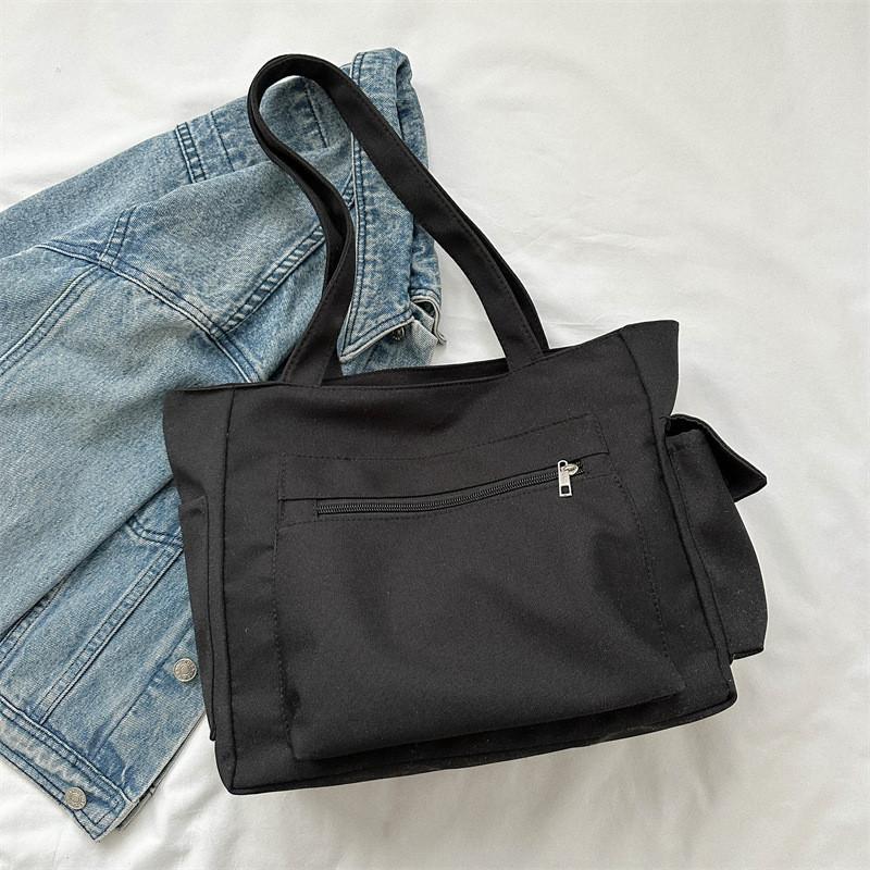 Модная вместительная женская сумка 2023 Зима Новинка Повседневная Сумка-тоут с индивидуальностью Модная Простая Сумка через плечо Женская сумка