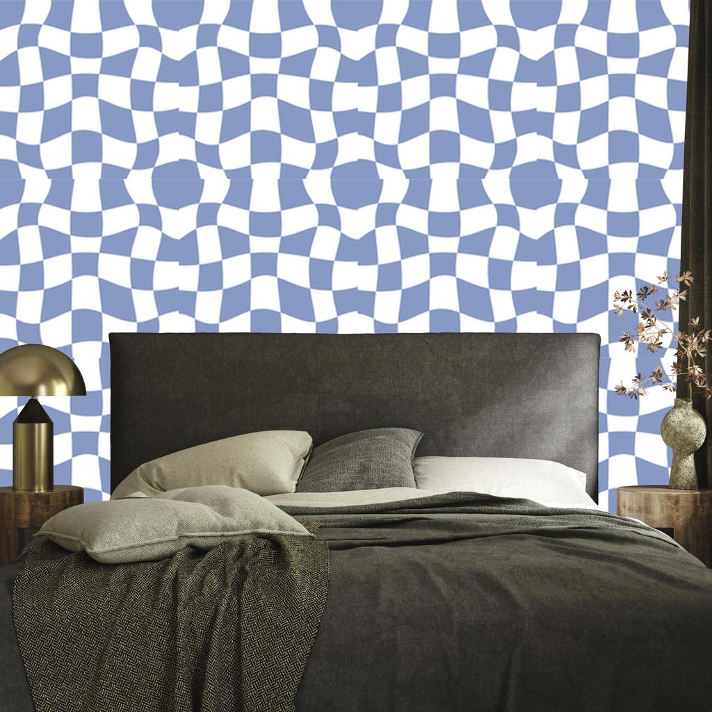 Wallpaper Free checkerboard blue, blue background 50x1000