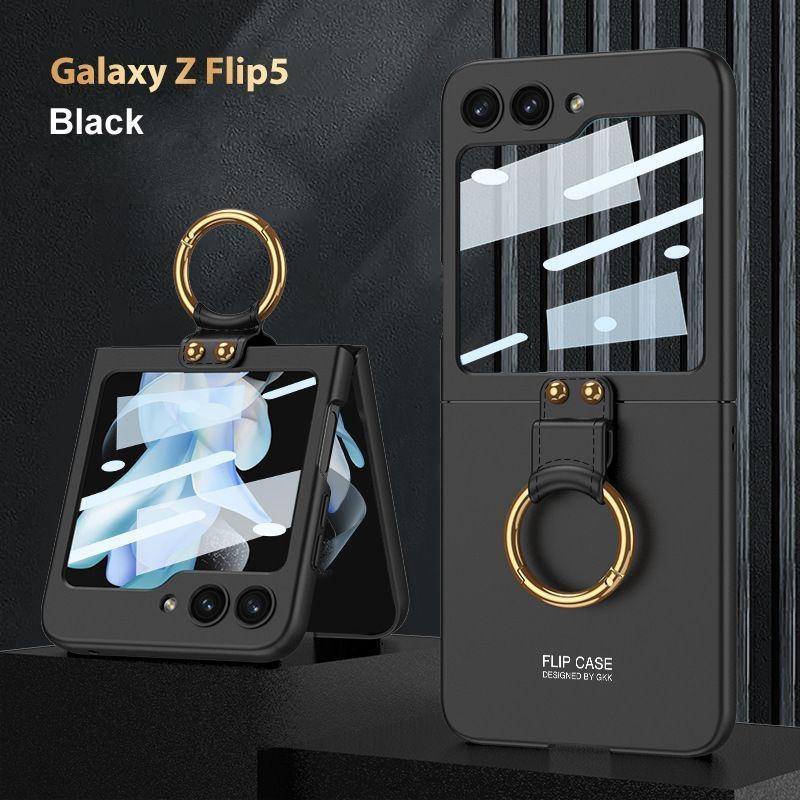 

Роскошный чехол для Samsung Galaxy Z Flip 5 Ring, чехол для телефона Samsung Galaxy Z Flip 5, противоударный чехол для Galaxy Z Flip 5, защитный чехол для камеры galaxy z flip 5
