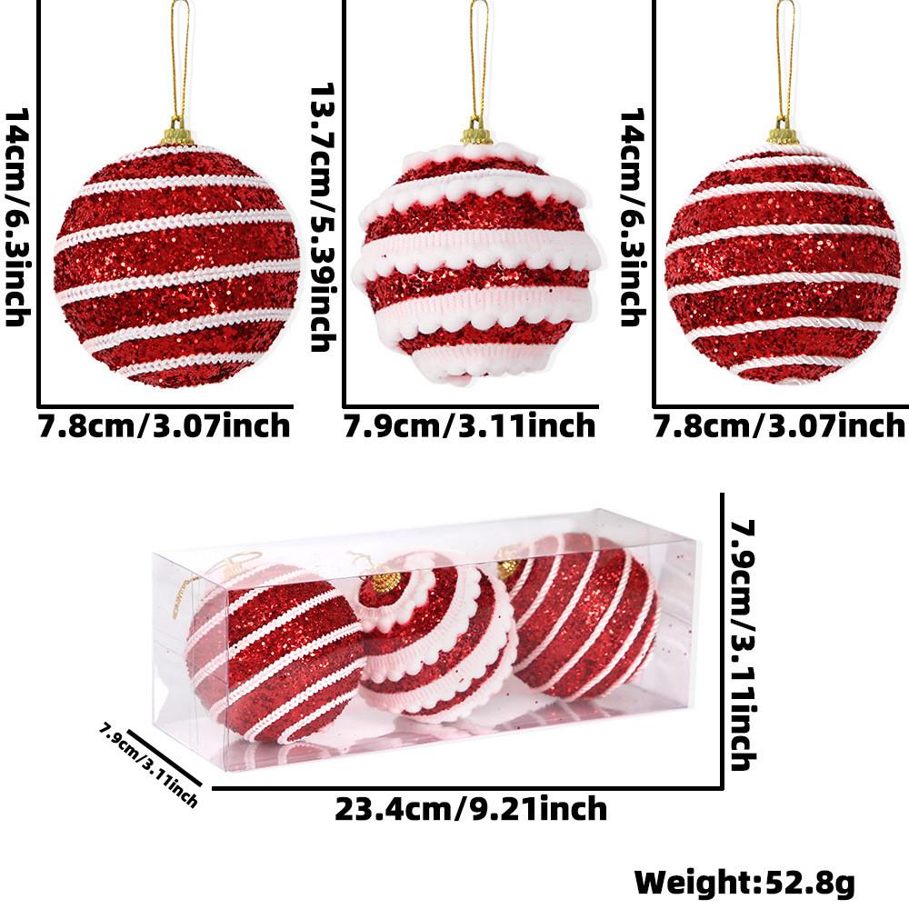 

Glamorous Christmas Shimmering Tree Baubles In Silver Pink Gold Red For Cheer Festive Red Ball Set