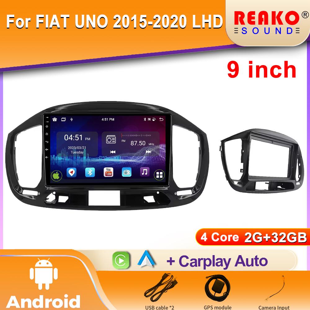 Android 2K Car Radio For FIAT UNO 2015-2020 LHD Video Multimedia Bluetooth Player Navigation GPS 4G Carplay Stereo