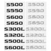 CAG5  3D Car Letter Stickers Rear Trunk Badge Decals for Mercedes Benz S300L S320L S500L S500 S550 S600L S600 S650 S Class Emblem