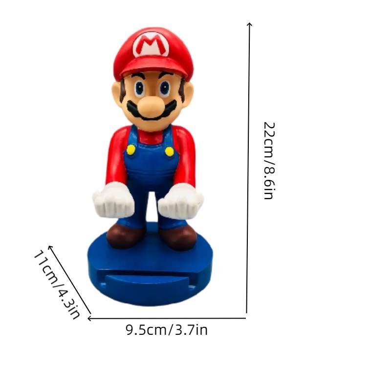 

Cartoon Style White Knight Phone Holder For Lazy Gamers, Resin Material, 6.5cm/2.5in Size Mario