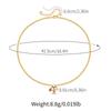 Herz-Design 18 Karat Vergoldetes Kupfer Elegantes Einfaches Halsband