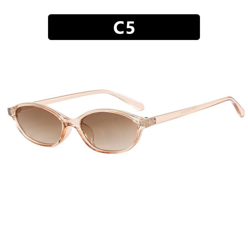 Classic Vintage Oval Sunglasses Women Men Small Frame Simple Trend Sun Glasses Driving Fishing Shade Glasses