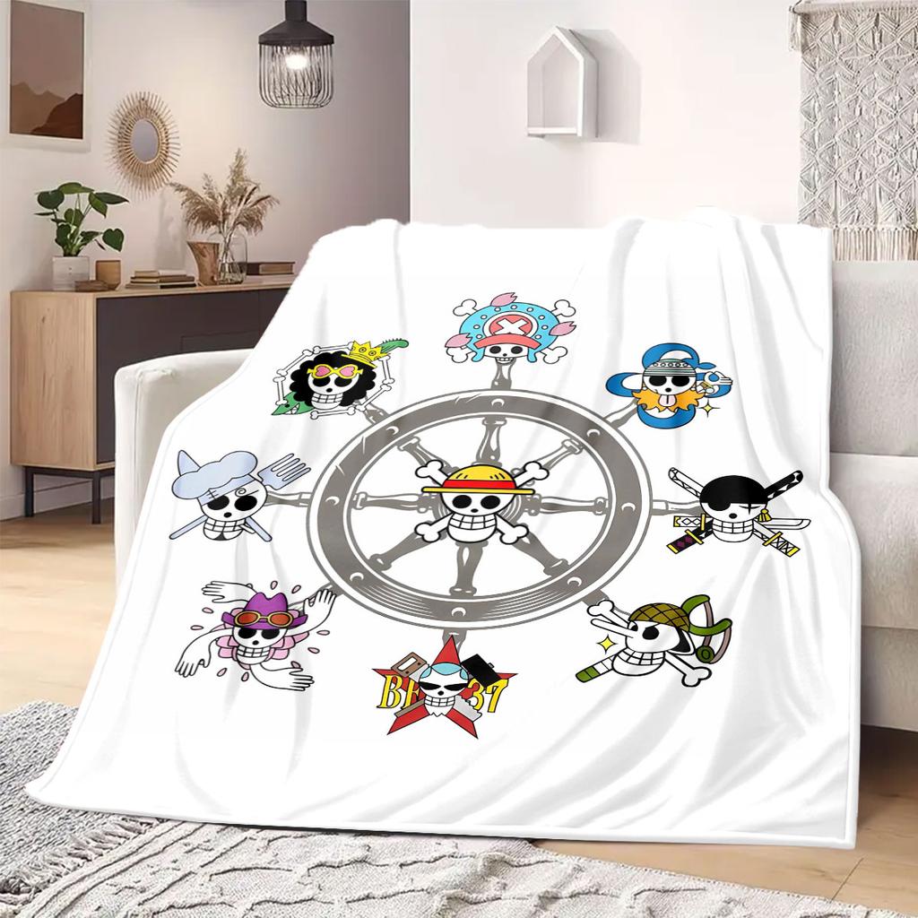 OnePiece anime Flannel Blanket Warm,Comfortable,Suitable for Bedrooms,Sofas,Beds,Chairs,Picnics,Travel