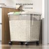 Wheeled Airtight 30-50 Jin Rice & Flour Storage Container - Insect & Moisture-Proof, Food Grade