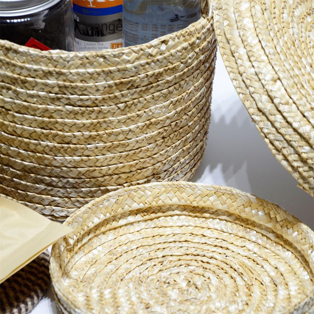 

Flower Basket Environmentally Friendly Multifunctional Handmade Straw Woven Storage Basket Odorless Foldable Storage Supplies