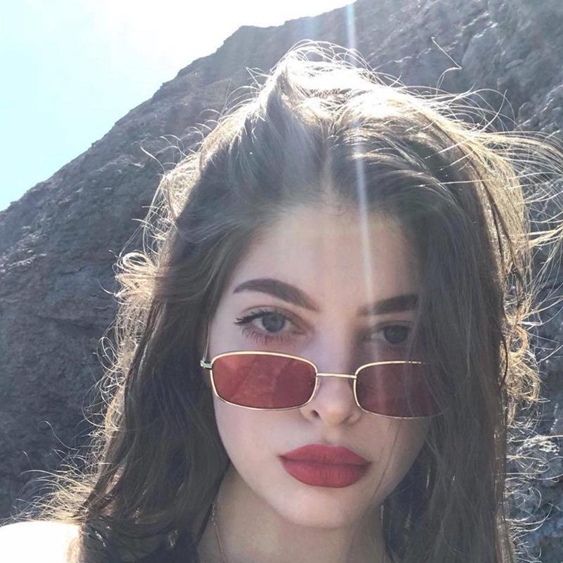 Candy Color Vintege Metal Cat Eye Sunglasses UV400 Female Summer Street Eyewear for Women Korea Style Gafas De Sol