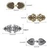4 Pieces Vintage Sweater Clips Cardigan Clip Shawl Clips Retro Cloak Sweater Clips Antique Swirl Collar Clip Clasps