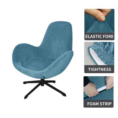 Velvet Chair Cover Stretch Lounge Chairs Slipcovers Solid Color  Armchair Covers for El Home Party Furniture Protecor