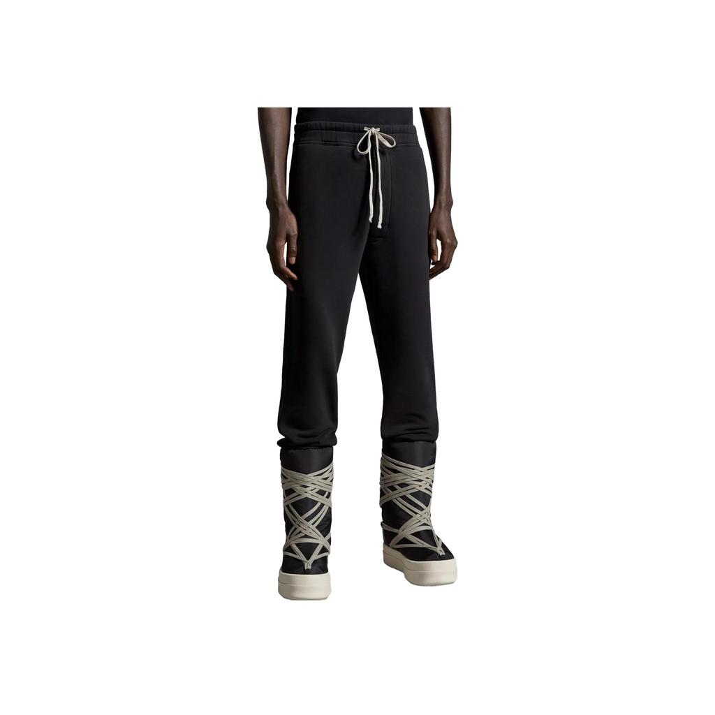 Moncler X Rick Owens Collaboration FW23 Loose Fit Drawstring Casual Long Knit Sweatpants Unisex Bottoms Black I209N8H00002M3675999