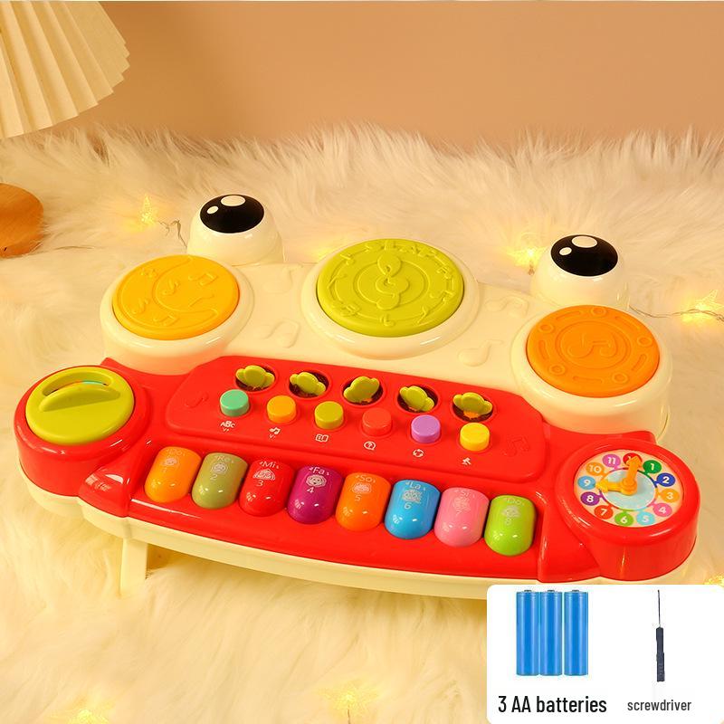 Téléphone et Piano Jouet Multifonctionnels pour Enfants avec Lumières et Musique pour l'Éducation Précoce