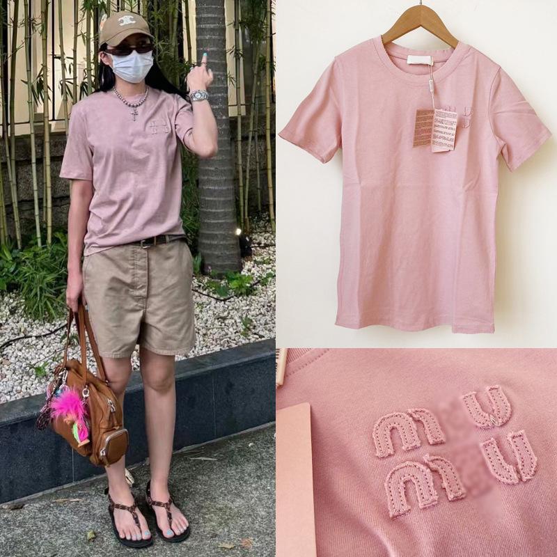 

Versatile M1U Style Spring/Summer Women s Loose Casual T-shirt with Patch Letter Embroidery Logo S (In Stock)