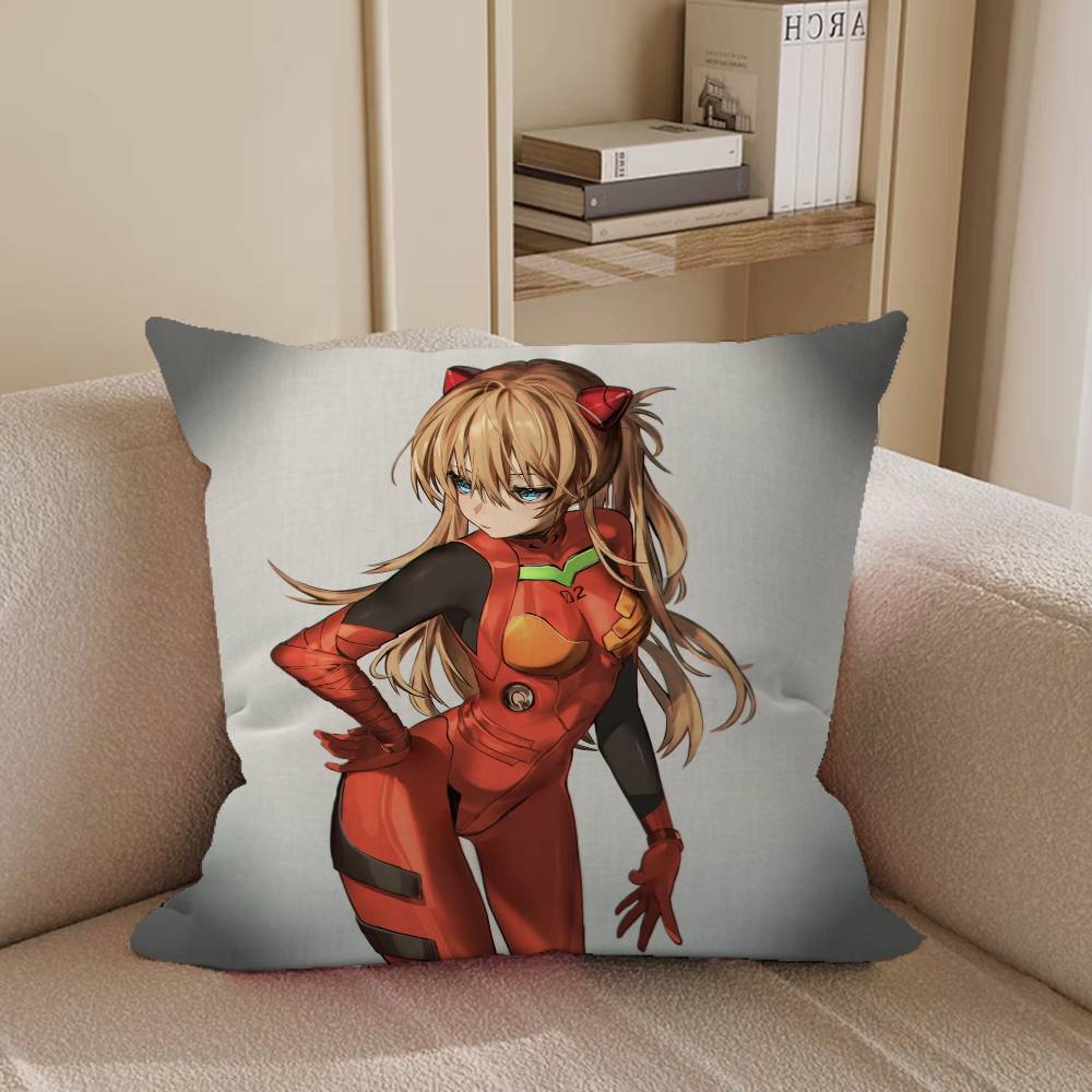Asuka Langley Soryu Ahornblatt Design Kissenbezug Fröhliche Herbsternte Dekor Feiertagsdekorati Kissenbezug