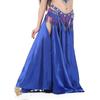 Double Slit Color Ding Skirt Belly Dance Big Swing Skirt Dance Skirt Belly Dance Stage Performance Skirt Color Shiny Skirt