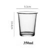 1pc 350ml Transparent Heat Resistant Glass Cup Home Drink Juice Milk Cup for Restaurant Party Drinkware Gift Drinking Glasses