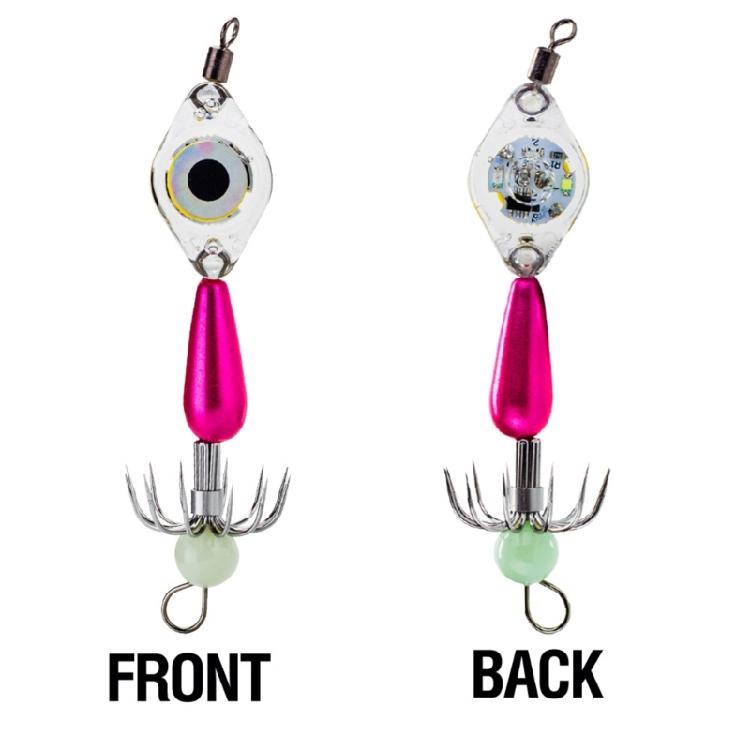 Professional Grade Octopuses Fishing Rigs Double Umbrellas Hook LED Light weight Construction Saltwater Durability