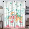 Bear Home Interior Curtains for Camera Partition Modern Living Room Curtains 2 Pieces Shades Window Curtain Tulle for Bedroom