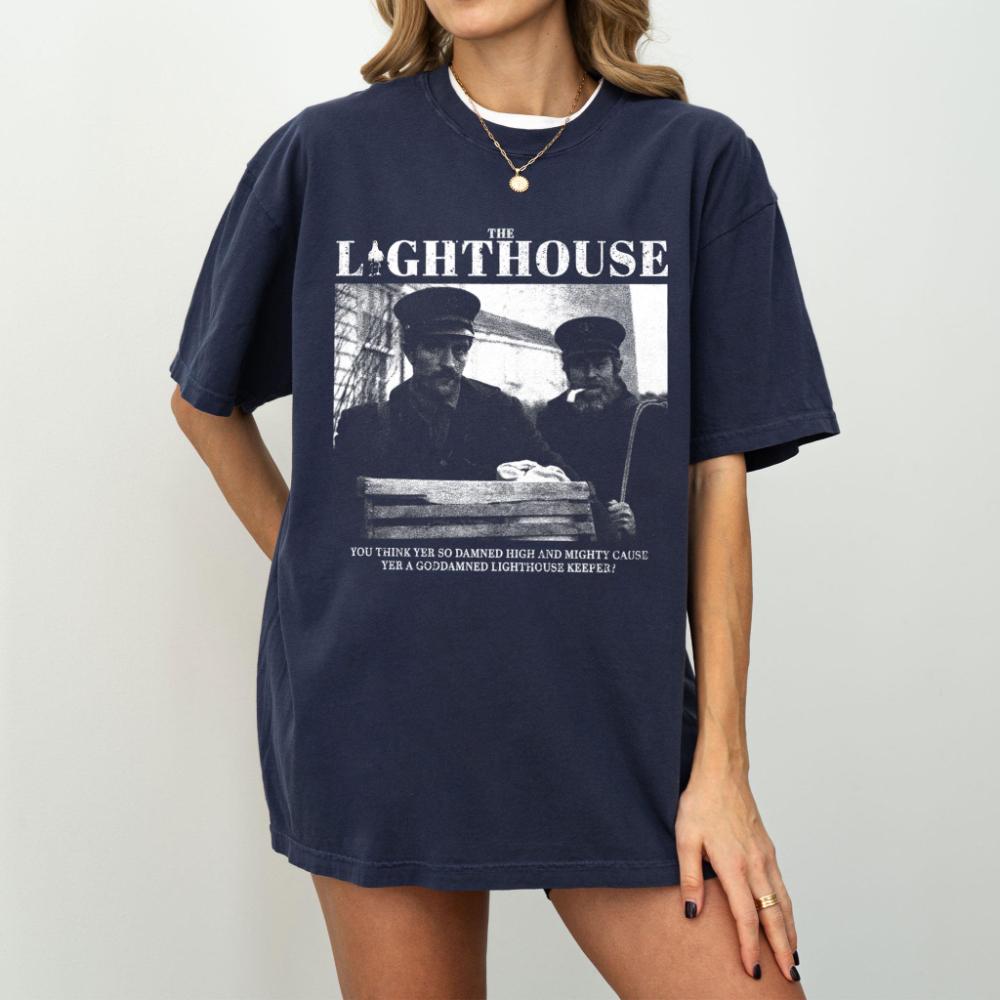 Lighthouse Keeper TShirt Movie Quote Shirt A Style Psychological Drama Tee Black White Cinema Tribute Gift for Movie Lover