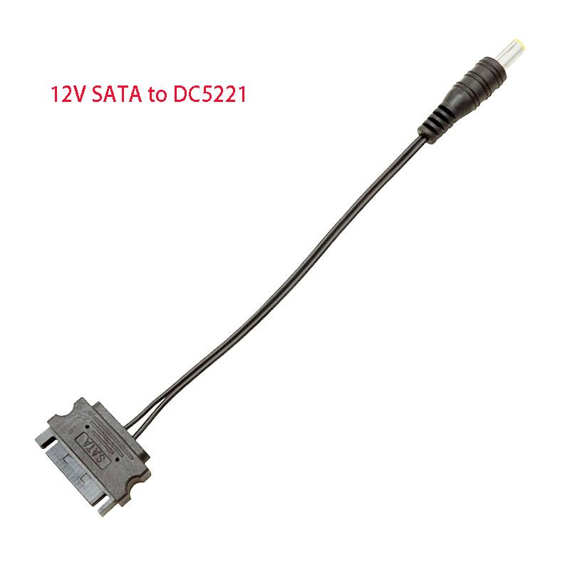 

12V 5V DC5221 to SATA Cable 15PIN Male Power Supply Convert Cable for LED Strip Controller for PC Computer Core Splitter Wire 18cm