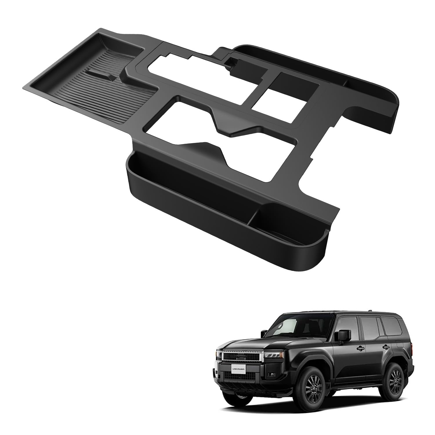 

HUAHAO Toyota Land Cruiser 250 Console Tray with Console Car Storage Small Item Scratch and Stain Custom Parts Easy Cleaning and Land Cruiser 250