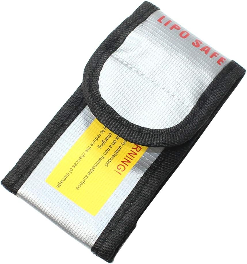 Feuerfeste Lipo-Akku-Sicherheitstasche – 64x50x95mm – Explosionsgeschützte Schutz-Lade- und Aufbewahrungstasche – 1 Stück