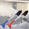 2-in-1 Snow Brush & Shovel for Home and Car Snow Removal - Ice Shovel for Defrosting and Deicing