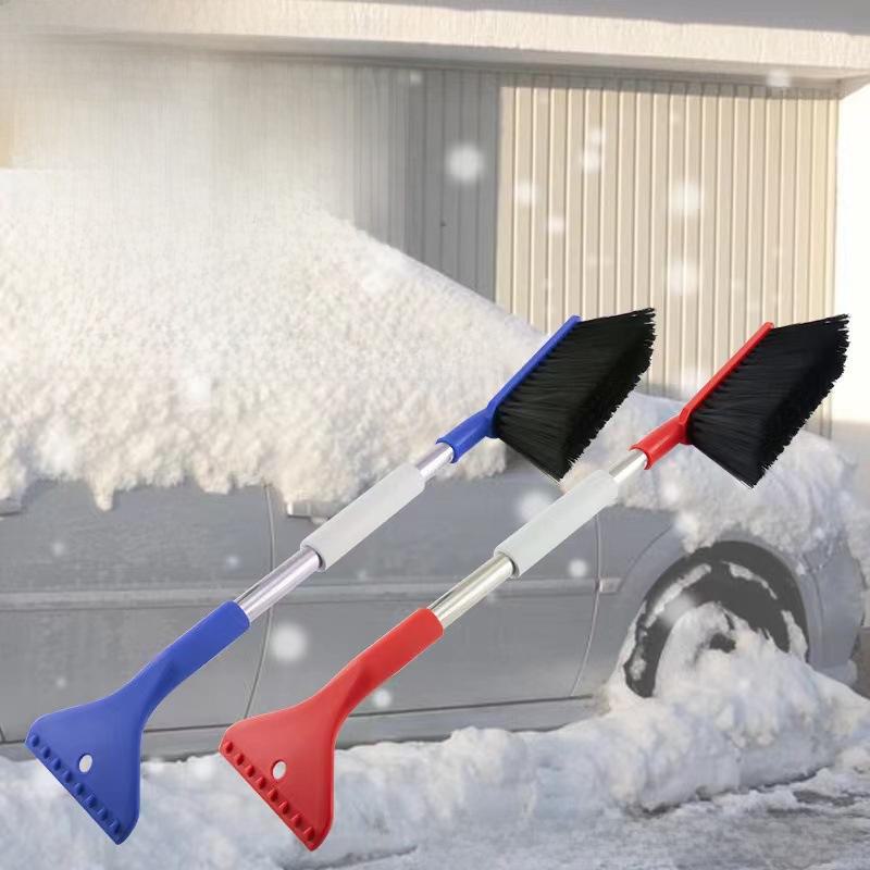 2-in-1 Snow Brush & Shovel for Home and Car Snow Removal - Ice Shovel for Defrosting and Deicing
