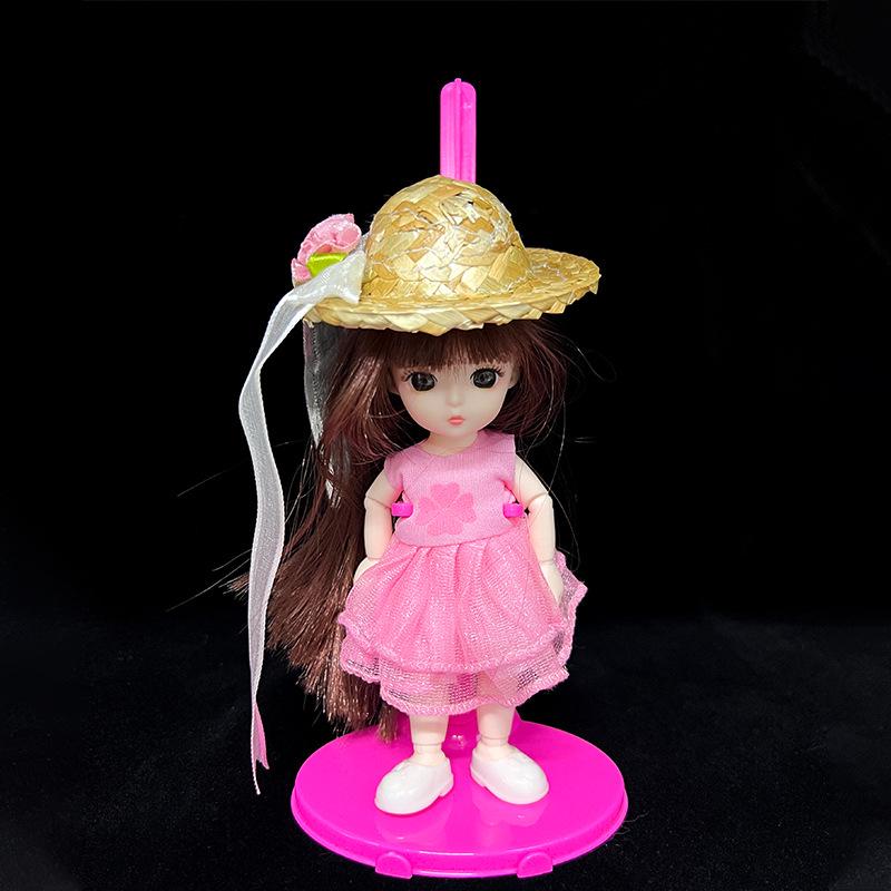 Doll Stand with Adjustable Waist Clip for 6-Point Dolls (Plastic)