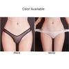 Sexy Women Underwear Ultra Thin Silky Perspective Thongs Panties Sheer Solid Color See-Through High Stretch G-string Underpants