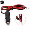 60cm 12V / 24V Car Extension Cable for Cigarette Lighter Dustproof Waterproof Car Battery Terminal Alligator Clip Socket Adapter