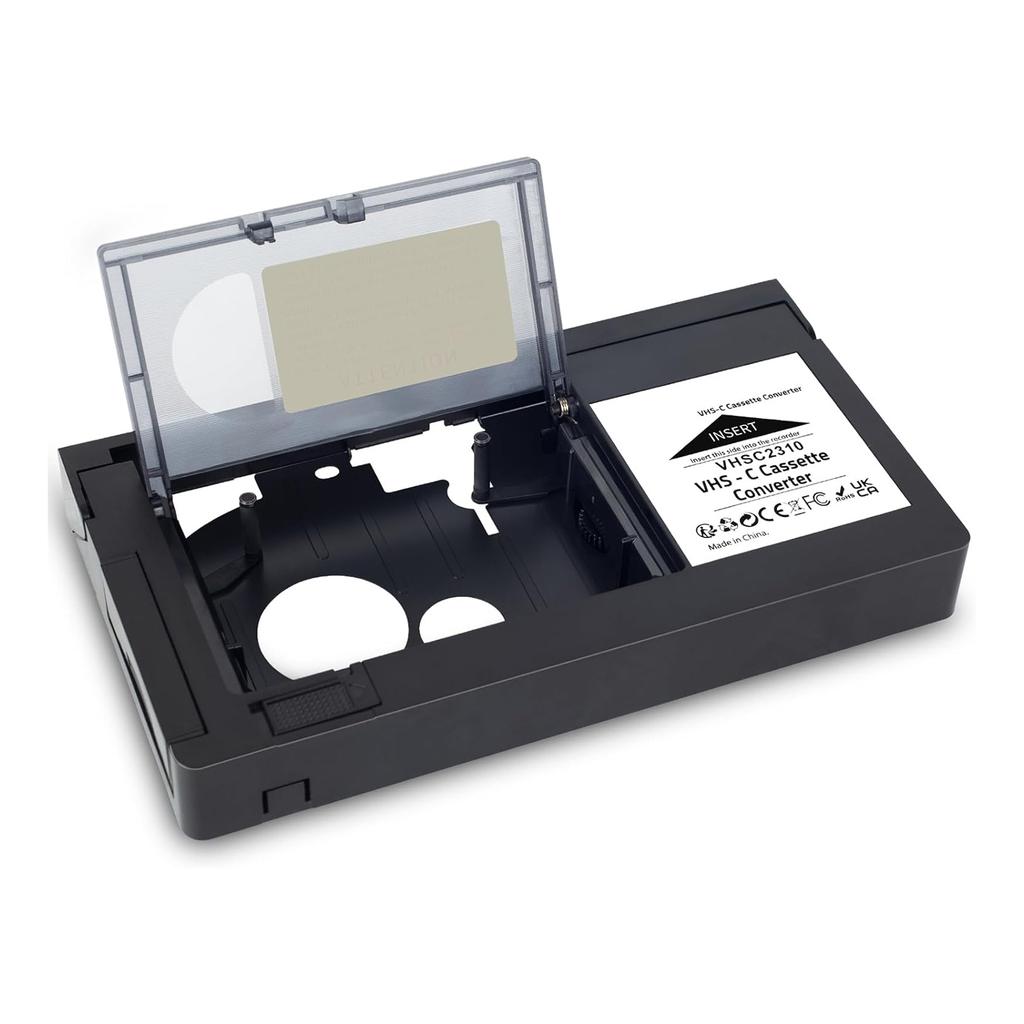 VHS-C Cassette Converter for JVC for RCA for Panasonic VHS to VHSC SVHS-C Cassette Adapter, Not for 8mm/MiniDV/Hi8 A111