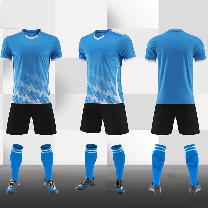 

Football Jersey Set, Men S And Women S Adult Children S Training Jersey, Short-Sleeved Printed Font Size Competition 4XL