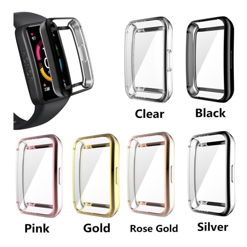 

Мягкий защитный чехол для экрана, совместимый с Huawei Band 7 TPU Полная крышка Защитные чехлы Аксессуары