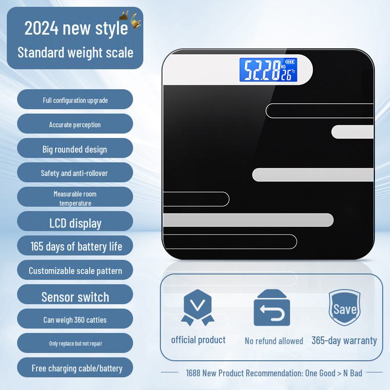 Rechargeable High Precision Body Weight Scale - Hetang Electronic Weighing Scale for Home Use
