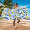 Fc Crest Design Printed Microfiber Beach Towel, Soft And Absorbent, Quick-Dry, Ideal for Summer Travel, Beach Essential, Swimming Pool
