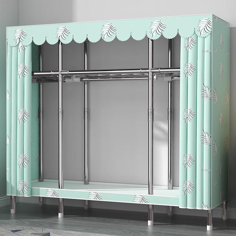 Modern Minimalist Portable Wardrobe with Thickened Steel Frame