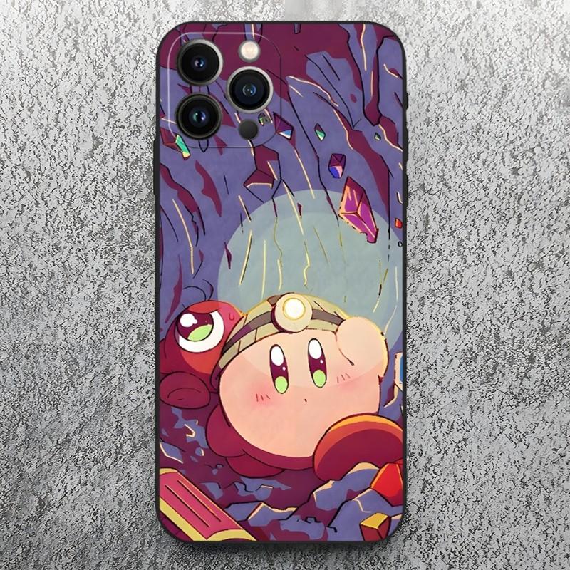 Cute Kirbys Phone Case For Iphone 14 Pro 13 Mini 11 12 Max Xr X Xs 7 8 6 Plus Shockproof Back Cover
