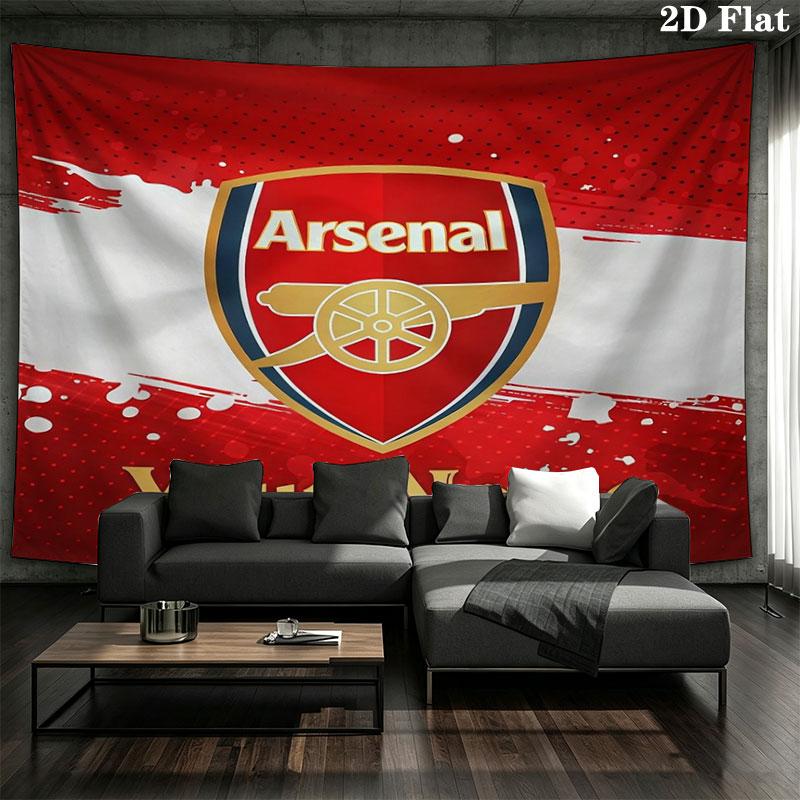 Arsenal F Custom Name Wall Tapestry Aesthetic Wall Hanging Printed Fabric Blanket Decorative Tapestries for Bedroom Living Room Home Decor