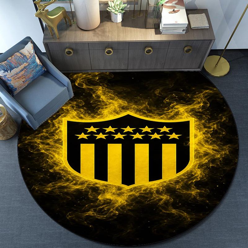 Peñarol Football Club Round Rug for Livingroom,Bedroom, Palyroom, Chair Rug, Area rug, Circle Carpet, Large Size Fan Christmas gift