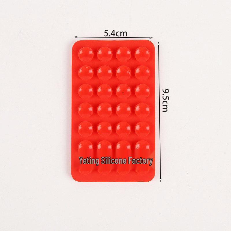 Double-Sided Silicone Mobile Phone Suction Cup Holder with 28/24 Beads for Strong Grip and Decompression