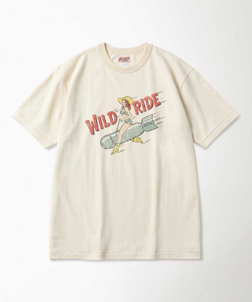 Beulonseun Bomb Girl Loopwheeled Graphic Tee Apricot