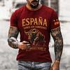 Men's Soccer Fan T-Shirt Short Sleeve with Graphic Print for Casual Wear