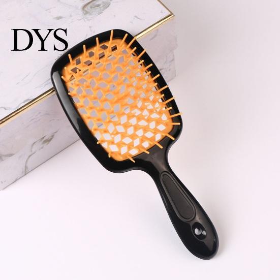 Ergonomic Grip Hair Brush Detangling Hollow Handle Scalp Massage Women Girls Wet Mesh Design Dry Long Curly Fluffy Styling Comb Hairdressing Tool And
