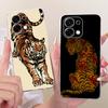 For Oppo A6 Pro 5G Case CPH2781 Cute Lion Tiger Dragon Luxury Painted Cover Soft Slim Phone Case For Oppo A6 Pro A6Pro 4G Fundas