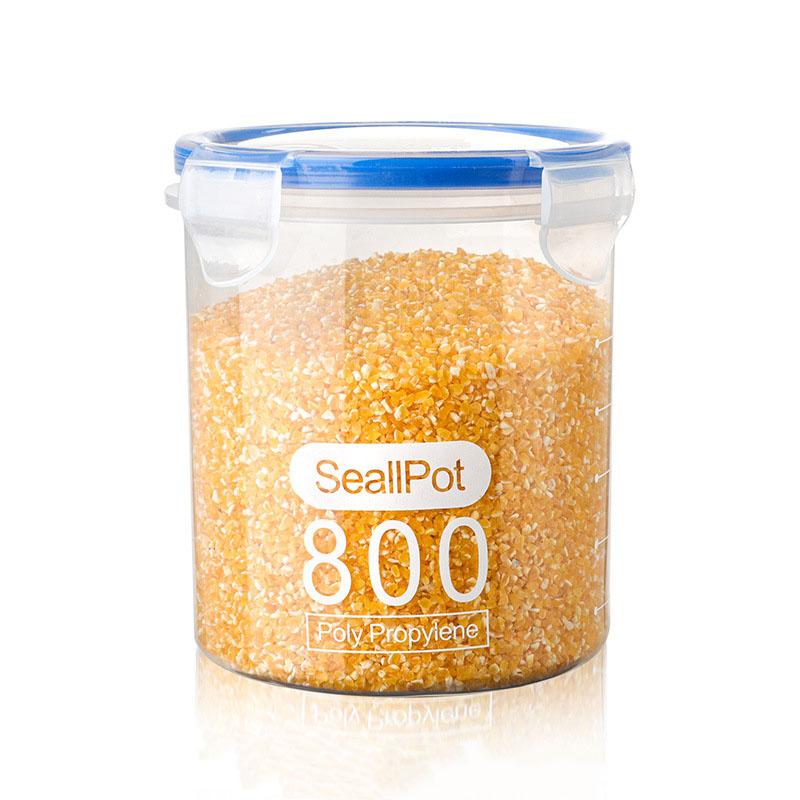 Food Grade Sealed Jars Refrigerator Fresh-keeping Storage Jars Plastic Grain Jars Multi-specification Sealed Jars with Lids
