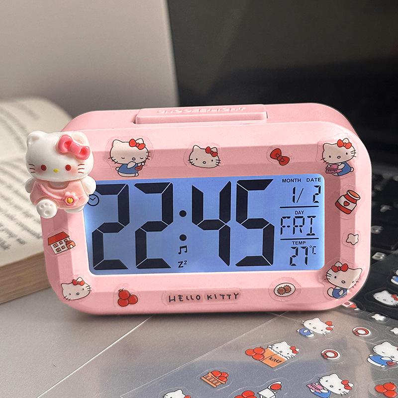 Luminous Cute Beaver Alarm Clock - Multifunctional Silent Desktop Clock with Timer for Dorms and Bedside.